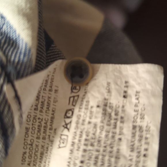 Blu kids plaid Blu and white button down shirt size 9 to 10 years - Picture 9 of 9